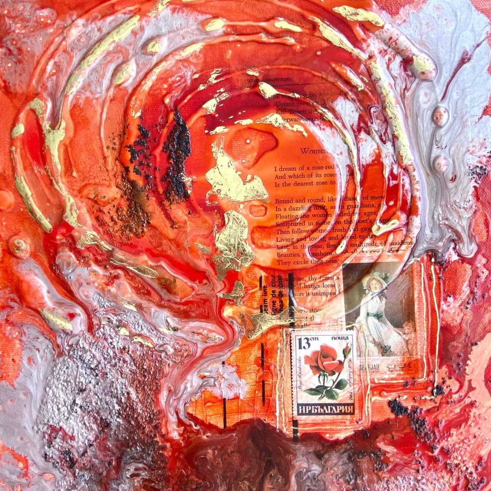 Mother’s Day 1968 - Original Art Mixed Media Collage Artwork by Tristina Dietz E